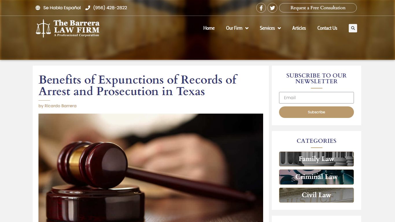 Benefits of Expunctions of Records of Arrest and Prosecution in Texas ...